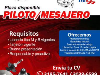 Plaza disponible