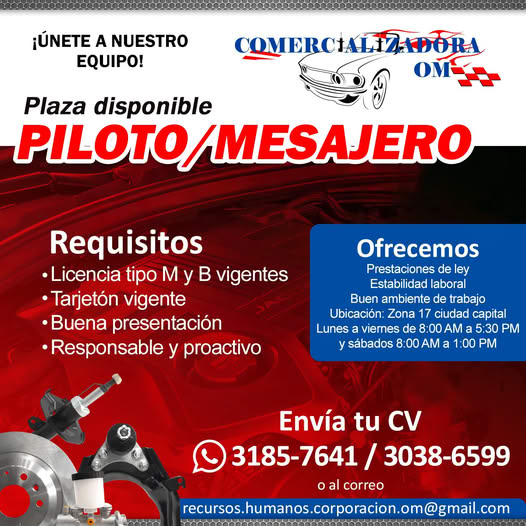 Plaza disponible